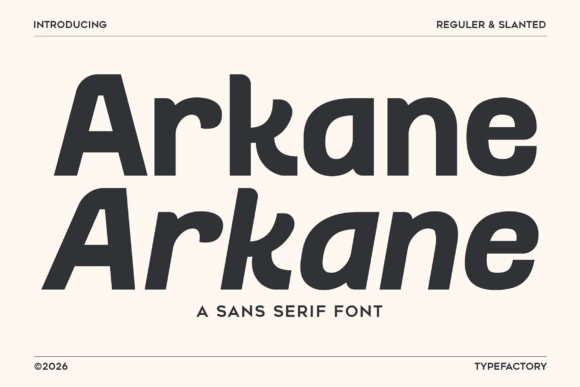 Discover Arkane: The Clean Sans Serif Font Duo for Modern Design