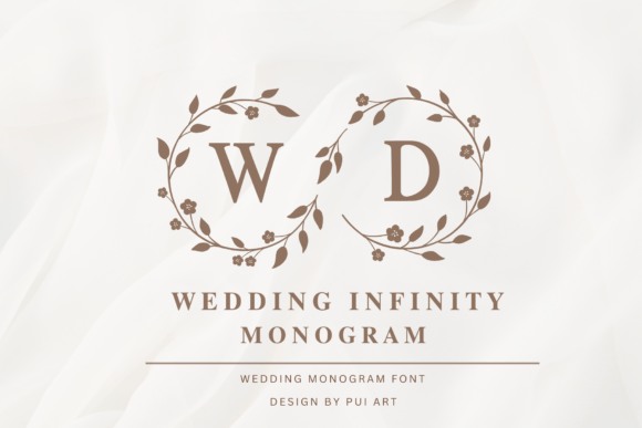 Elegant Wedding Infinity Monogram Font for Special Occasions