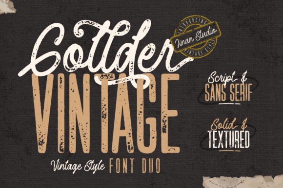 Gollder Vintage Duo: A Font Pairing for Timeless Design