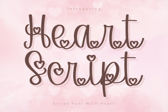 Heart Script: The Sweet Handwritten Font for Creative Designs