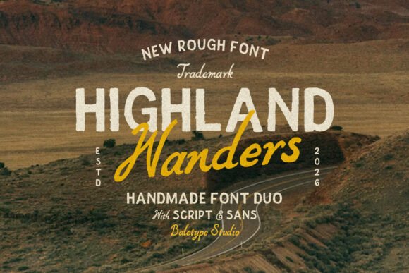 Highland Wanders: A Handcrafted Font Duo