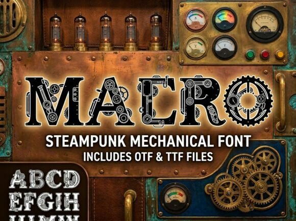 Macro: A Bold Display Font for Modern Designers