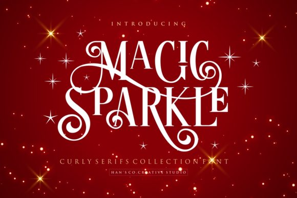 Magic Sparkle: A Serif Font for Whimsical Winter Designs