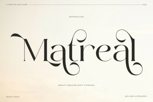 Matreal: The Modern Serif with Organic Elegance