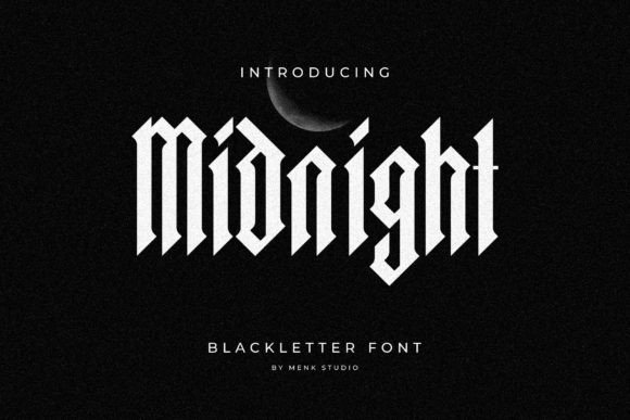 Midnight Blackletter: A Sophisticated Font for Bold Design