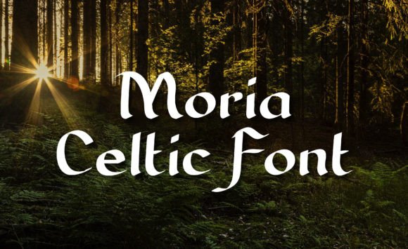 Moria: An Enchanted Celtic Script Font