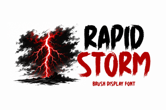 Rapid Storm: The Dynamic Brush Font for Bold Design