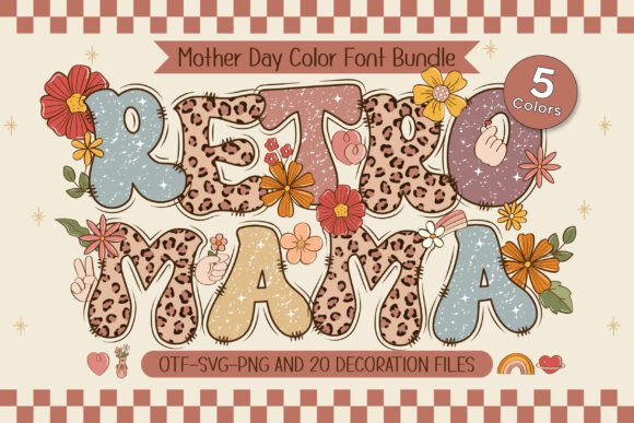 Retro Mama: A Groovy Vintage Font for Stylish Designs
