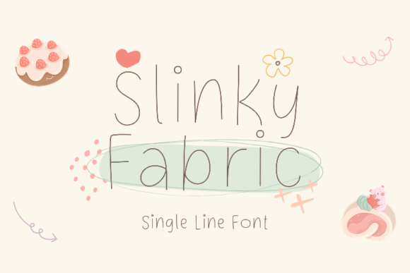 Slinky Fabric: A Neat, Casual Single Line Font