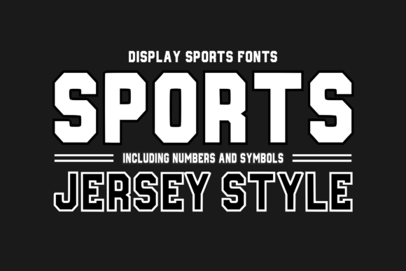 Sportsjerseystyle Regular: The Bold Typeface for Athletic Impact