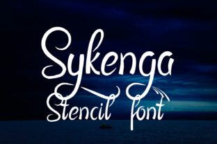 Sykenga: A Stencil Font with Beautiful Swashes for Distinct Designs