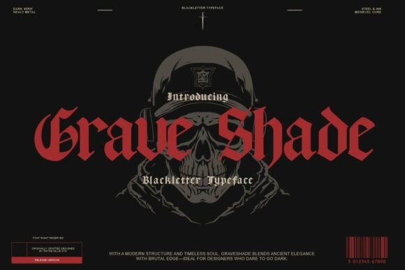 Unleash Dark Elegance with the Grave Shade Typeface