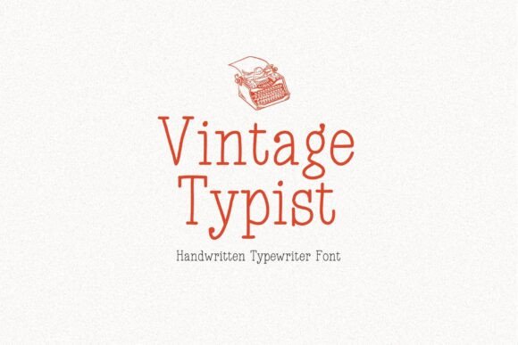 Vintage Typist: A Handmade Font with Authentic Charm