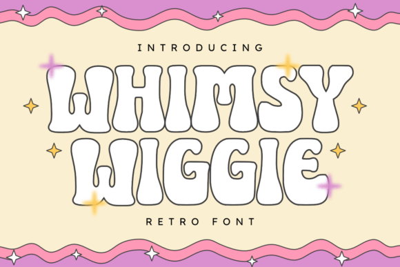 Whimsy Wiggle: A Playful Retro Typeface
