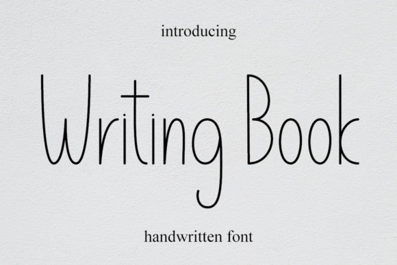 Writing Book: A Charming Handwritten Font for Creative Projects